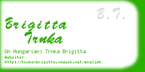 brigitta trnka business card